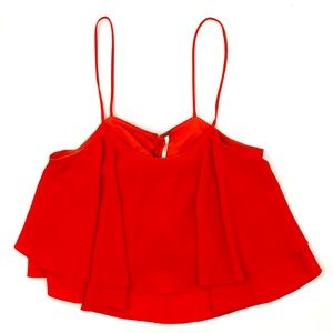 Free people ruffled tank top